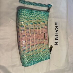Brahmin cotton candy Daisy wristlet